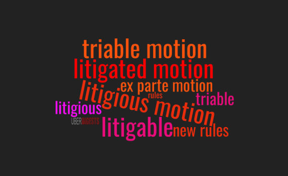 Litigious vs Litigated Motion