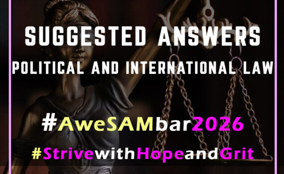 Suggested Answers to Political Law Bar Exam 2026